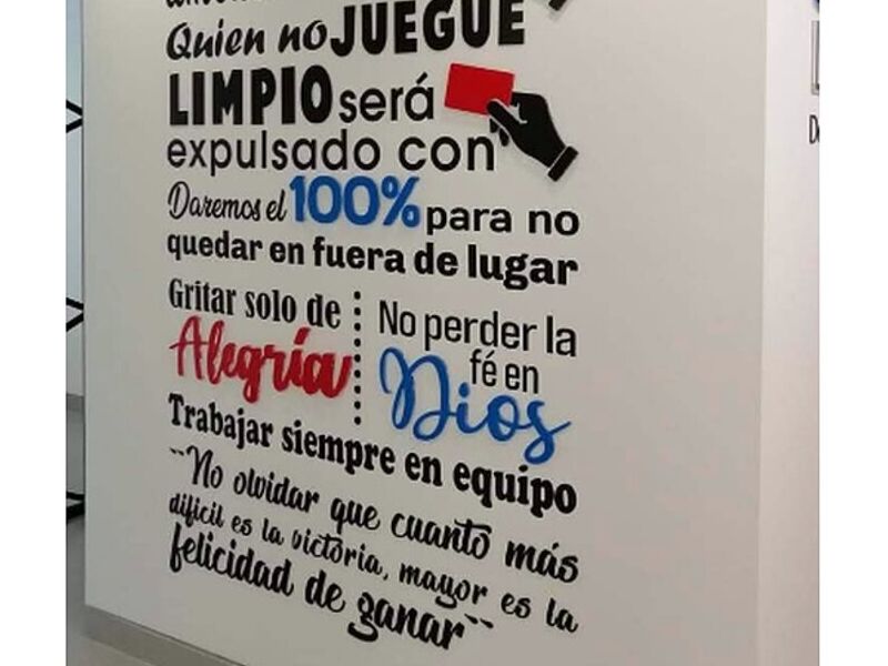 Vinilo decorativo Texto Para Pared colombia