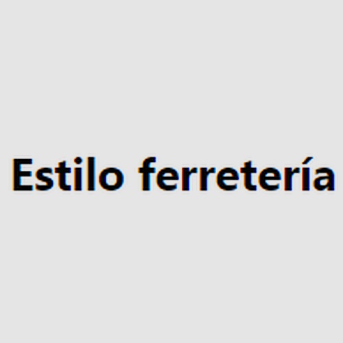 Estilo Ferretería