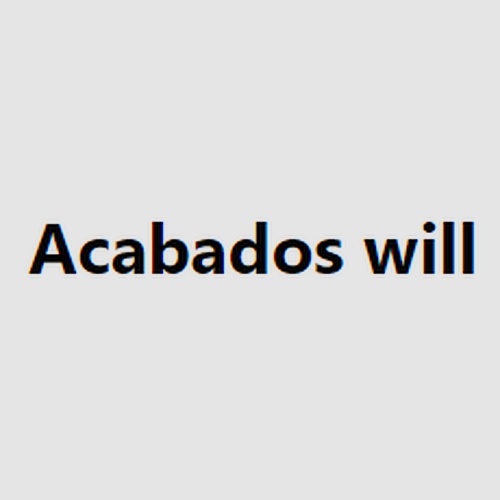 Acabados will