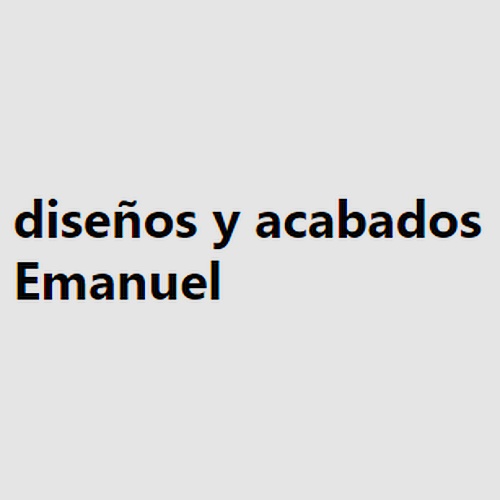 diseños y acabados Emanuel